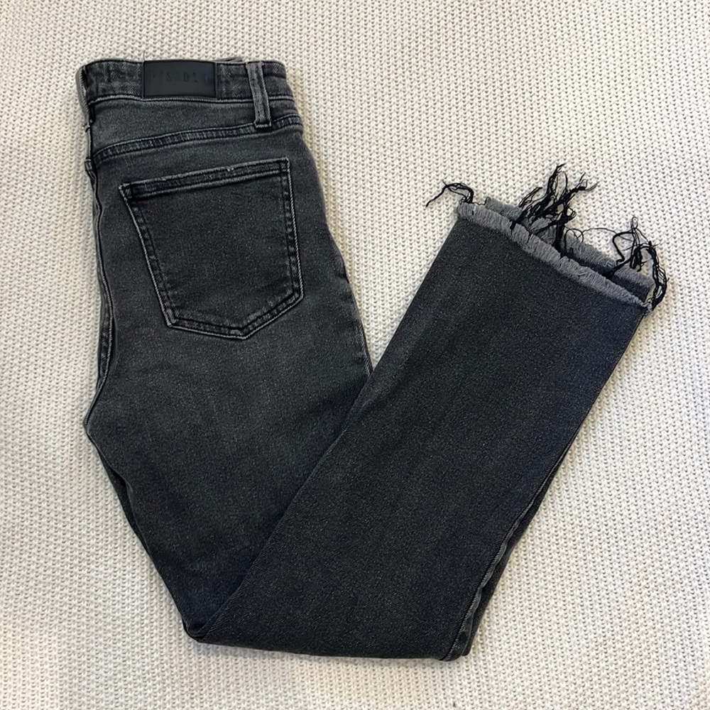 Pistola Jeans Skinny Leg Dark Gray / Black (Size 27)